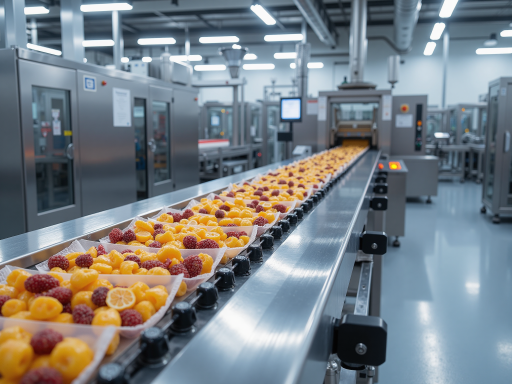 新鲜鸡蛋生产线，工人正在分拣包装鸡蛋，现代化的流水线设备，整洁的工作环境